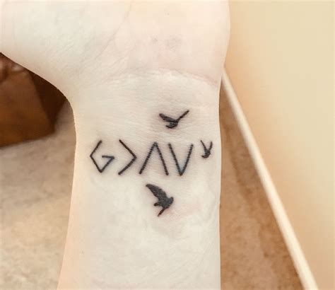 god's favorite tattoo|god is greater symbol tattoo.